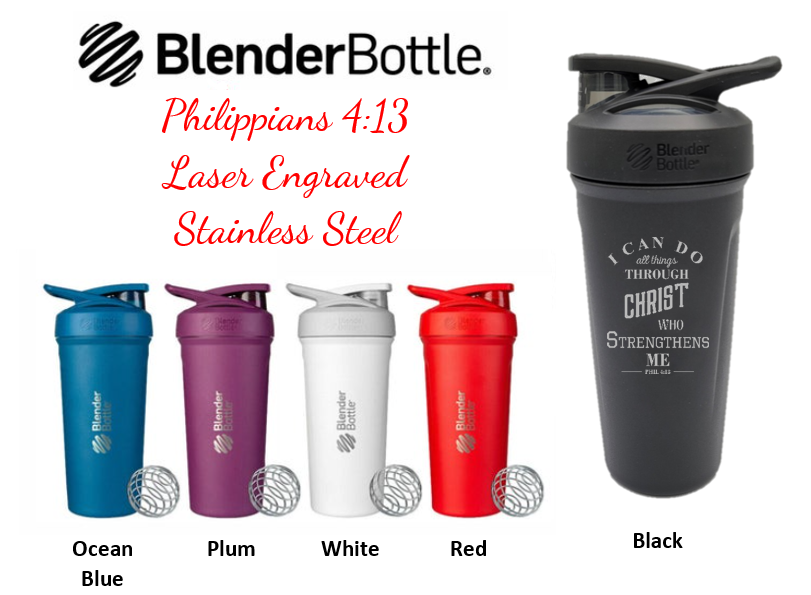 Custom Logo Protein Shake Bottle 24oz Blenderbottle Strada