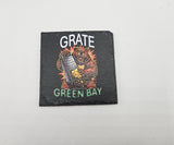 Chicago Bears Slate Coasters - Set of 4 with holder