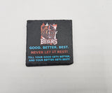 Chicago Bears Slate Coasters - Set of 4 with holder