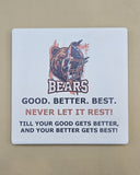 Chicago Bears Coasters | IceMan | Grate Green Bay Packers | Good Better Best